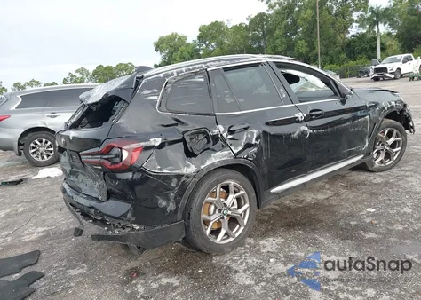 2022 BMW X3 Sdrive30I из США, поврежденный, VIN 5UX43DP03N9K84635